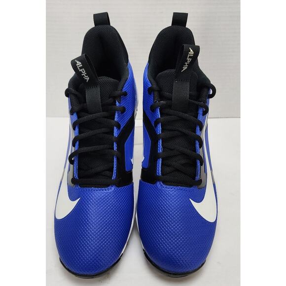 2023 Nike Alpha Menace 4 Shark 'Hyper Royal' Men’s Size 11.5 Football Cleats - Picture 4 of 5
